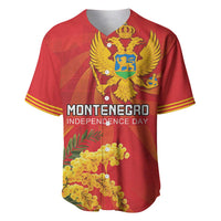 Personalized Montenegro Independence Day Baseball Jersey Coat Of Arms With Mimoza