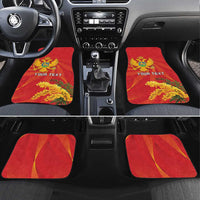 Personalized Montenegro Independence Day Car Mats Coat Of Arms With Mimoza