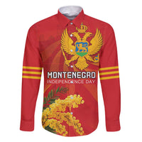 Personalized Montenegro Independence Day Family Matching Short Sleeve Bodycon Dress and Hawaiian Shirt Coat Of Arms With Mimoza