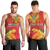 Personalized Montenegro Independence Day Men Tank Top Coat Of Arms With Mimoza