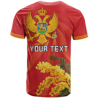 Personalized Montenegro Independence Day T Shirt Coat Of Arms With Mimoza