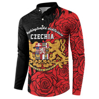 Personalized Czech Republic Independence Day Button Sweatshirt Washingtonska deklarace