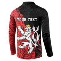 Personalized Czech Republic Independence Day Button Sweatshirt Washingtonska deklarace