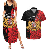 Personalized Czech Republic Independence Day Couples Matching Summer Maxi Dress and Hawaiian Shirt Washingtonska deklarace