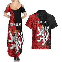 Personalized Czech Republic Independence Day Couples Matching Summer Maxi Dress and Hawaiian Shirt Washingtonska deklarace