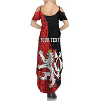 Personalized Czech Republic Independence Day Family Matching Summer Maxi Dress and Hawaiian Shirt Washingtonska deklarace