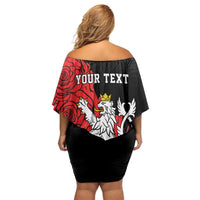 Personalized Czech Republic Independence Day Off Shoulder Short Dress Washingtonska deklarace