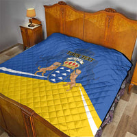 Personalized Dia de Canarias Quilt Las Islas Afortunadas