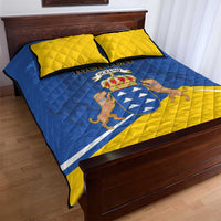 Personalized Dia de Canarias Quilt Bed Set Las Islas Afortunadas