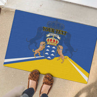 Personalized Dia de Canarias Rubber Doormat Las Islas Afortunadas
