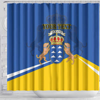 Personalized Dia de Canarias Shower Curtain Las Islas Afortunadas