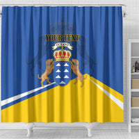 Personalized Dia de Canarias Shower Curtain Las Islas Afortunadas