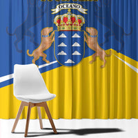Personalized Dia de Canarias Window Curtain Las Islas Afortunadas