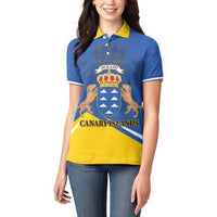 Personalized Dia de Canarias Women Polo Shirt Las Islas Afortunadas