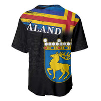 Happy Aland's Autonomy Day Baseball Jersey Coat Of Arms