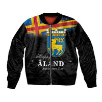 Happy Aland's Autonomy Day Bomber Jacket Coat Of Arms