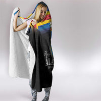 Happy Aland's Autonomy Day Hooded Blanket Coat Of Arms