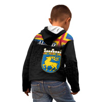 Happy Aland's Autonomy Day Kid Hoodie Coat Of Arms
