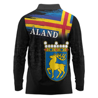 Happy Aland's Autonomy Day Long Sleeve Polo Shirt Coat Of Arms