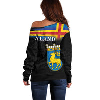 Happy Aland's Autonomy Day Off Shoulder Sweater Coat Of Arms