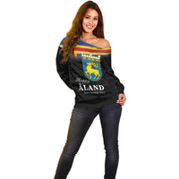 Happy Aland's Autonomy Day Off Shoulder Sweater Coat Of Arms