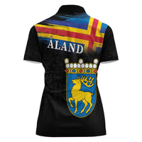 Happy Aland's Autonomy Day Women Polo Shirt Coat Of Arms