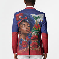 Haitian Princess Blazer Cultural Pride Floral Art