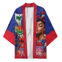 Haitian Princess Kimono Cultural Pride Floral Art