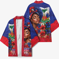 Haitian Princess Kimono Cultural Pride Floral Art