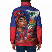 Haitian Princess Padded Jacket Cultural Pride Floral Art