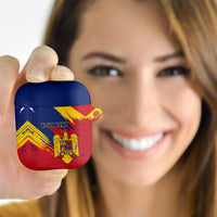 Personalized Romania Flag Day AirPods Case Royal Eagle Patriotic Heritage