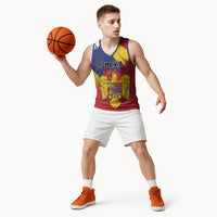 Personalized Romania Flag Day Basketball Jersey Royal Eagle Patriotic Heritage