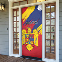 Personalized Romania Flag Day Door Cover Royal Eagle Patriotic Heritage