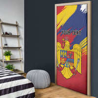 Personalized Romania Flag Day Door Cover Royal Eagle Patriotic Heritage