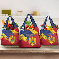 Personalized Romania Flag Day Grocery Bag Royal Eagle Patriotic Heritage