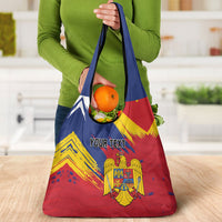 Personalized Romania Flag Day Grocery Bag Royal Eagle Patriotic Heritage