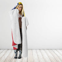 Personalized Romania Flag Day Hooded Blanket Royal Eagle Patriotic Heritage