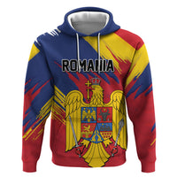 Personalized Romania Flag Day Hoodie Royal Eagle Patriotic Heritage