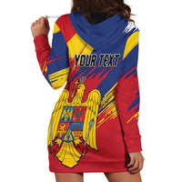 Personalized Romania Flag Day Hoodie Dress Royal Eagle Patriotic Heritage