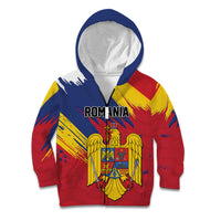Personalized Romania Flag Day Kid Hoodie Royal Eagle Patriotic Heritage