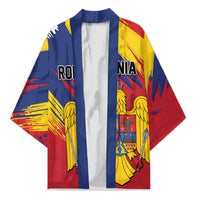 Personalized Romania Flag Day Kimono Royal Eagle Patriotic Heritage