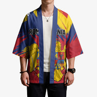 Personalized Romania Flag Day Kimono Royal Eagle Patriotic Heritage