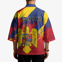 Personalized Romania Flag Day Kimono Royal Eagle Patriotic Heritage