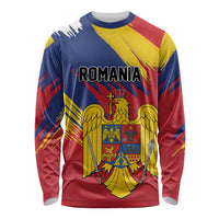 Personalized Romania Flag Day Long Sleeve Shirt Royal Eagle Patriotic Heritage