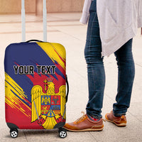 Personalized Romania Flag Day Luggage Cover Royal Eagle Patriotic Heritage