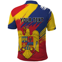 Personalized Romania Flag Day Polo Shirt Royal Eagle Patriotic Heritage