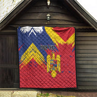 Personalized Romania Flag Day Quilt Royal Eagle Patriotic Heritage