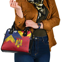 Personalized Romania Flag Day Shoulder Handbag Royal Eagle Patriotic Heritage