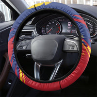 Romania Flag Day Steering Wheel Cover Royal Eagle Patriotic Heritage