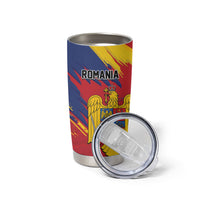 Personalized Romania Flag Day Tumbler Cup Royal Eagle Patriotic Heritage